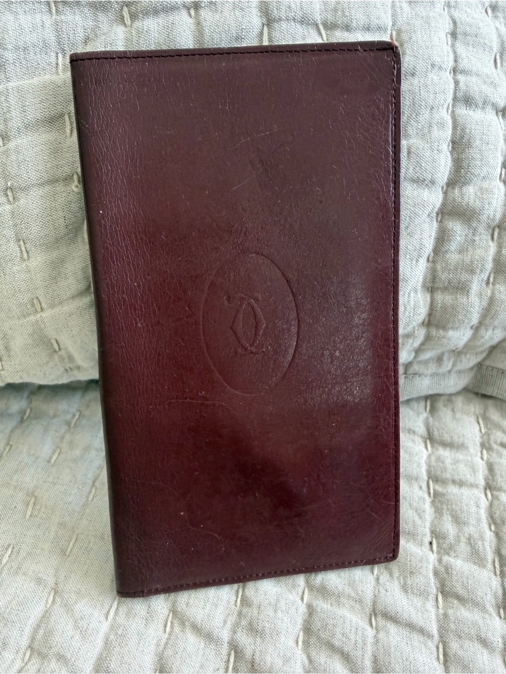 Cartier Must de long bifold genuine leather wallet